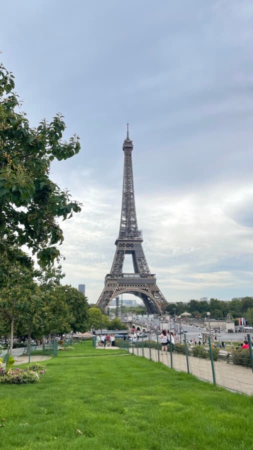 A photo of the Eiffel Tower.